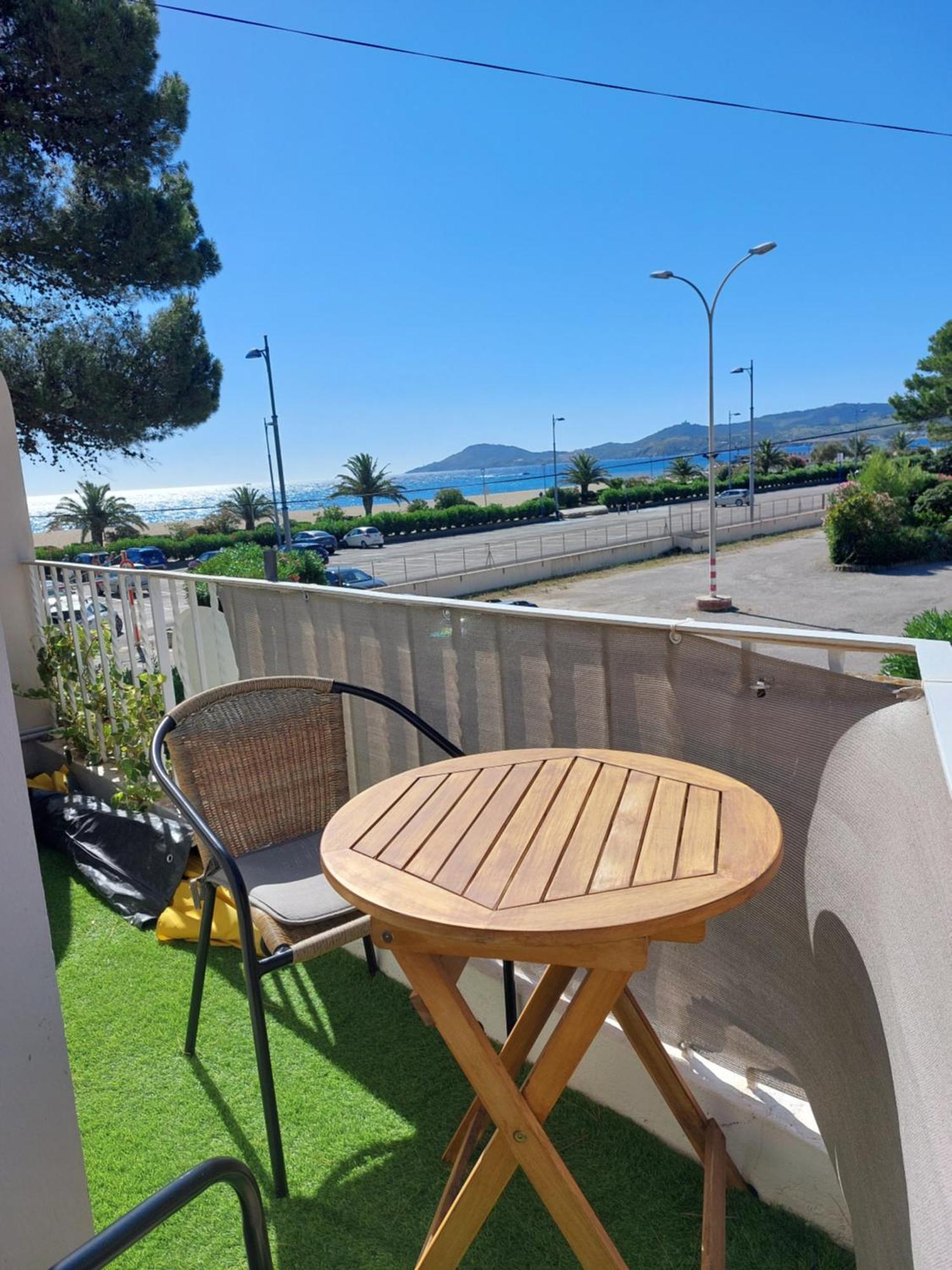 Sur La Plage, Super Studio Avec Vue Sur La Mer Plage d'Argeles ภายนอก รูปภาพ